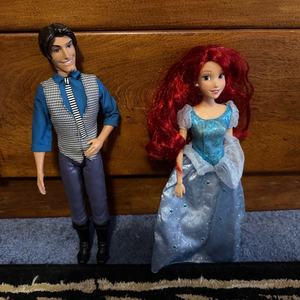 Disney Doll Pair The Little Mermaid Ariel and Erick